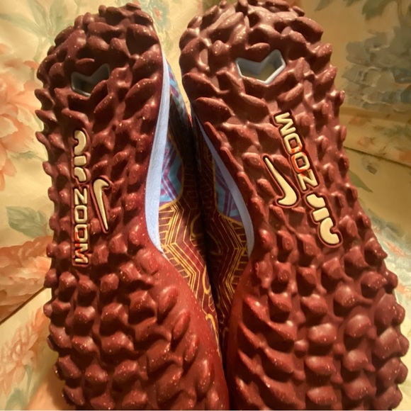 Nike Zoom Superfly 9 Mercurial KM Academy TF Turf Soccer Shoe Dark Beetroot/Gold - Picture 8 of 12